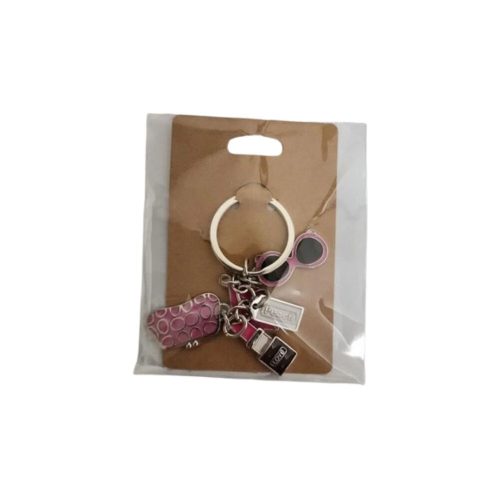 Keychain with Lipstick, Sunglasses and Bag Charms - Picture 4 of 5